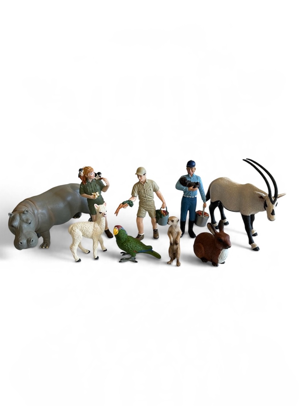 Safari Ltd. Zoo Animal and Rare Zookeeper Figures includes Schleich Meerkat